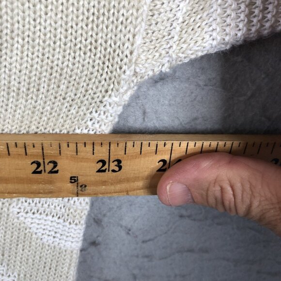 Vintage Tanto Pelo Sweater Mens Extra Large Cream White Boat Yacht Cruise Resort - Picture 4 of 16